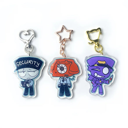 Bulk Acrylic Keychain Manufacturer Acrylic Anime Kpop Keychain Holographic