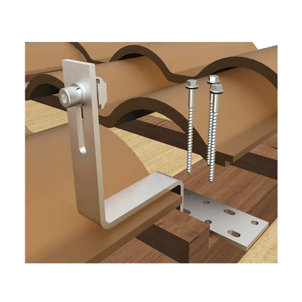 STO Solar Panel Roof Shingle Hook Flat Roof Mounting System for Solar Tile Roof Installation