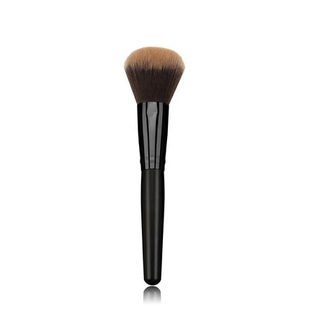 Private Label Cosmetic Tool Vegan Black Single Powder Blush Makeup Brush