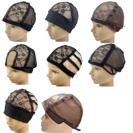 Industry and Trade Integrated Breathable Comfortable Adjustable High Elasticity Free Sample Wig Mesh Cap for Making Wigs