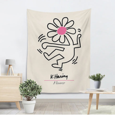 Modern Nordic Woven Printed 100% Cotton/Polyester Machine Washable Beach Towel Curtain Tapestry