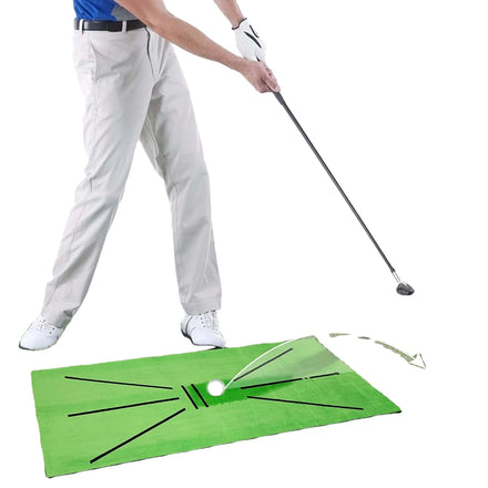 New Arrival Durable Golf Swing Training Mat Effective Golf Hitting Track Pad Direction Detection for Beginners Golf Training