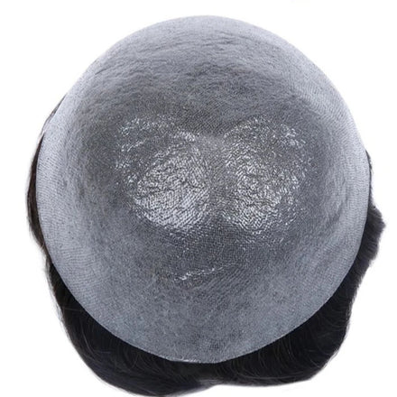 INICE Ultra Thin Skin Toupee for Men 0.03-0.04mm Invisible Hair System 100% Human Hair Natural Hairline Breathable PU Hairpiece