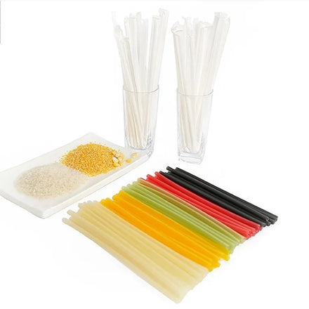 Wholesale 100% Biodegradable Straws Rice Drinking Straw Pasta Plant-based Disposable Straws