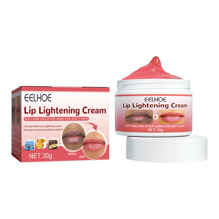 EELOHOE Exfoliating Pink Tone Lightens Lip Lines Anti-Dryness Moisturizing Waterproof Brightening Lip Lightening Cream Lipstick