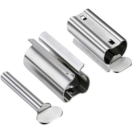 Stainless Steel Toothpaste Squeezer Portable Manual Press Face Wash Milk and Skin Care Product Dye Paste Extruder