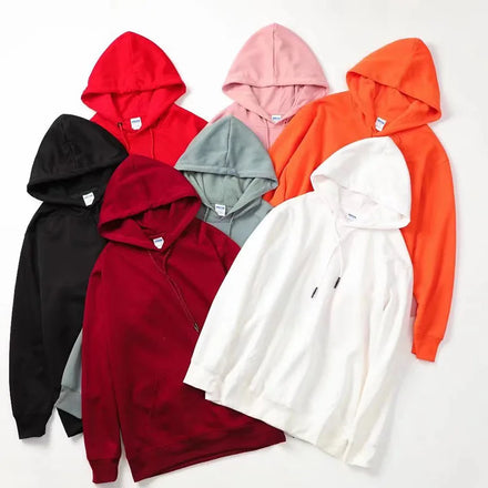 Custom Plus Size Men's 100% Cotton Pullover Hoodie Thick Fleece Long Sleeve Oversized Printed Hooded Collar Bulk Mens Clothing
