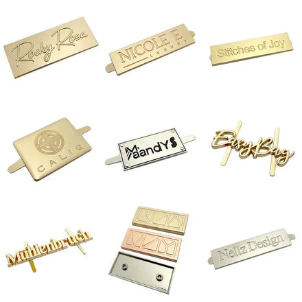 Chinese Accessories Supplier Customized 3d logo Flat Back Metal Plate for Furniture