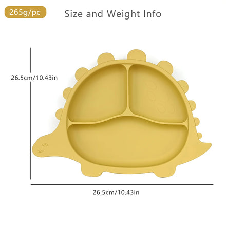 OEM Design Plato Custom Logo BPA Free Newborn Dining Plate Baby Silicone Feeding Plate With Suction Bottom