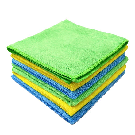 32x32cm Microfiber Car Wash Towel Reusable Window Floor Polishing Drying Towels Absorbent Microfiber Kitchen Cleaning Cloths