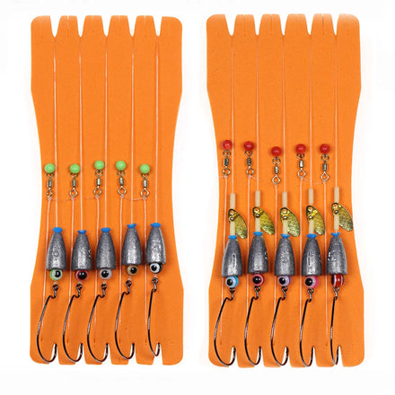 New 5pcs/set Texas Rig Set for Bass Fishing Carolina Rig Kit Fishing Tackle Fishhooks Carp Fishing Hair Rigs