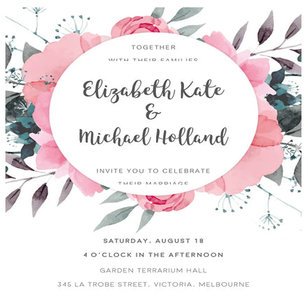 Gasser Custom Printed Digital 5*7 Inch Hexagon Bridal Shower Invitation Paper with Envelope Music Love