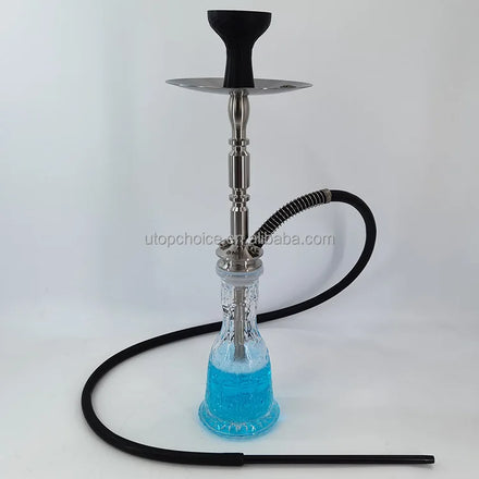 Factory Wholesale Source German Hookah Large Mig 2.0 Stainless Steel Glass Smoking Narguile Single Tube bar Hookah Shisha