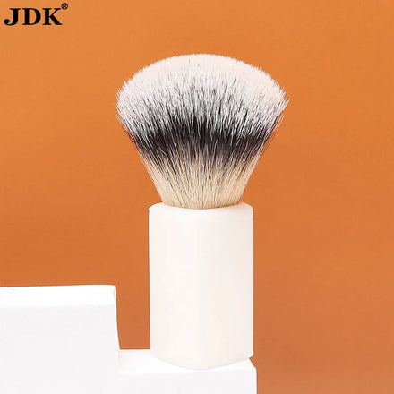 New Arrival Hair Cutting White Handle Barber Neck Brush Synthetic Duster Cleaning Shaving Brush