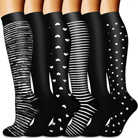 Wholesale Copper Compression Socks for Women Men Best Support for Nurses Running Hiking Recovery Sport Socks