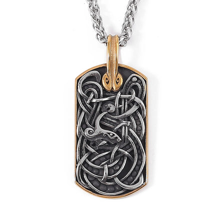 Viking Souvenir Stainless Steel Necklace Men's Viking Necklace Norse Myth Necklace Viking Jewelry