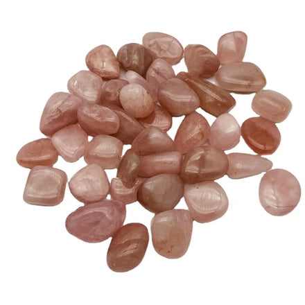 Wholesale Natural Polished Gemstone Rose Quartz Tumbled Stone Crystal Tumbles