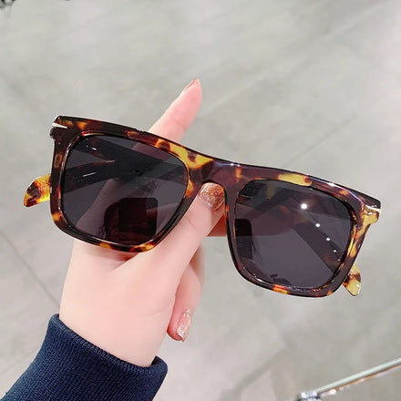 UNOC Square Anti-Blue Light Glasses Modern Flat Top Sunglasses European and American Gradient Big Mens Women Sunglasses