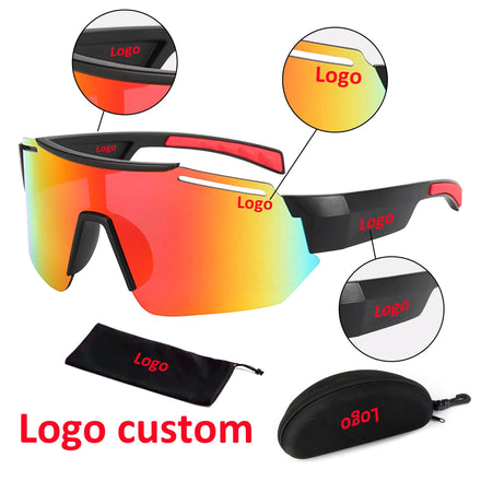 Wholesale Sunglasses 2024 Outdoor Custom Logo Baseball Cycling Running Gafas De Sol Gafas De Ciclismo Sport Sunglasses for Men