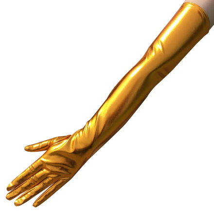 Sexy Long Faux Leather Shiny Latex Glove Punk Gloves Sexy Hip-pop Jazz Outfit Mittens Culb Wear Cosplay Costumes Accessory