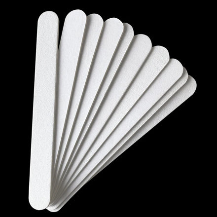 Professional Wholesale Wooden Nail File White Straight Manicure Nail File