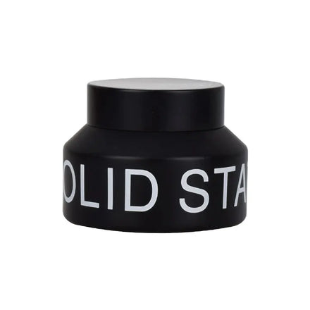 100g Slanted Shoulder High Quality Hot Sale Matte Black Cream Packaging Glass Jar with Plastic Lids