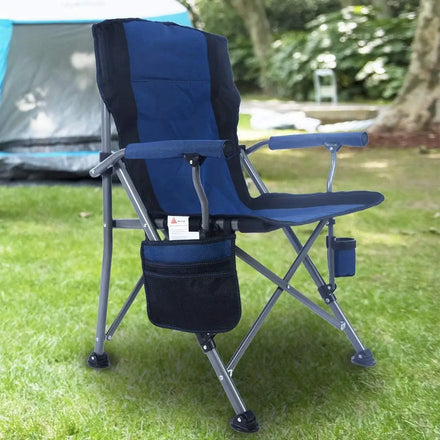 WOQI Modern Padded Foldable Lawn Chair for Fishing Outdoor Travel & School Use