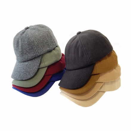 Autumn Winter Comfortable Soft Top Sports Hats Custom logo Fashion Baseball Hat Keep Warm Woolen Baseball Hat
