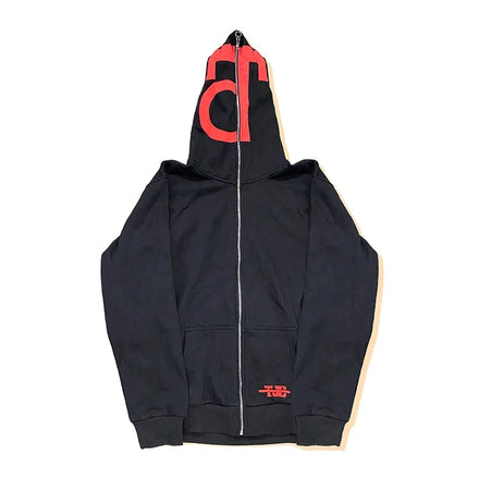 YUBAO Factory Custom Drop Shoulder Plus Size Full Zip up Hoodies Oversized 3d Full Face Zip Hoodies Men