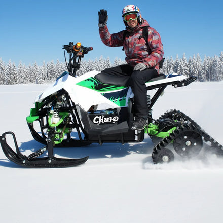 QIQU Family Adventure Safe & Easy Operate 4-stroke Single Cylinder Air Cooling for Adults Gasoline Snowmobile Trail All-Terrain