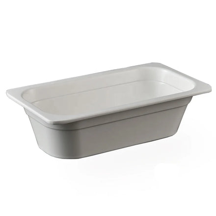 Factory Supply Restaurant Serving Gastronorm Containers G N 1/3 Food Pan White Melamine Deep Tray