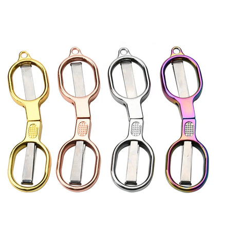 8 Shape Scissors Mini Small Stainless Steel Telescopic Travel Portable Folding Fish Cutting Scissors Multi Purpose DIY Scissors