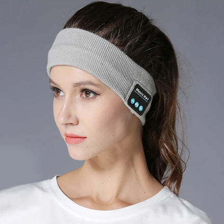 Wholesale Unisex Thin Sports Headband Black Grey White for 5.0 Wireless Music Headphones 100% Polyester All Seasons for
