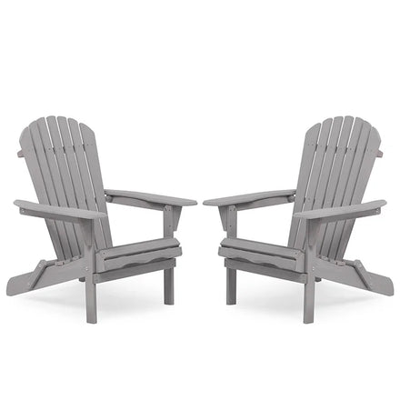 Drop Shipping Outdoor Patio Lounger Armchair Half-Assembled Cedar Wood Adirondack Folding Chair