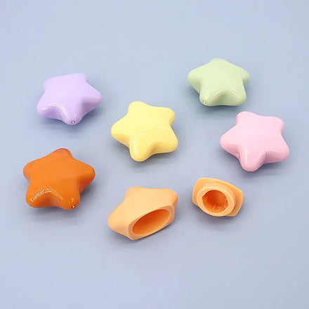 China Factory Luxurious 0.5/1/2ml Mini Stars Shape Colorful Plastic Lip Stick Tubes Cream Containers with Custom logo Pot