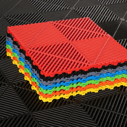 Factory Wholesale Car Wash PP Plastic Floor Interlocking Plastic Floor Tiles for Car Detailing Garage