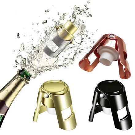 Top Selling Stainless Steel Wine Stopper Factory Direct Silver Champagne Bottle Sealer Sparkling Wine Plug Bubbly Bottle Saver