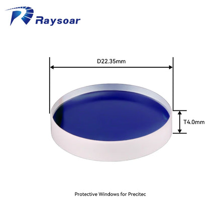 22.35x4.0mm Fiber Optical Lens P0589-360-00001/2 Laser Protective Window Glass for Precitec Lightcutter Laser Cutting Head