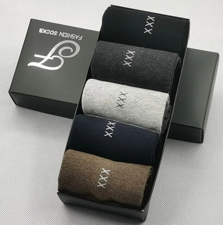 2023 Fall/winter Fashion Boxed Dress Socks Comfortable Organic Cotton Socks for Men