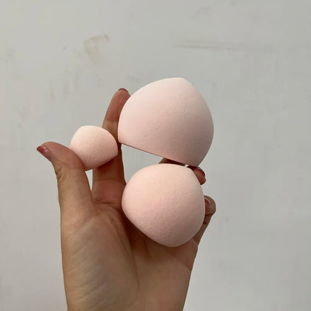 Jumbo Size Black & Pink Microfiber Makeup Sponge Custom Logo Marshmallow Cosmetic Sponge