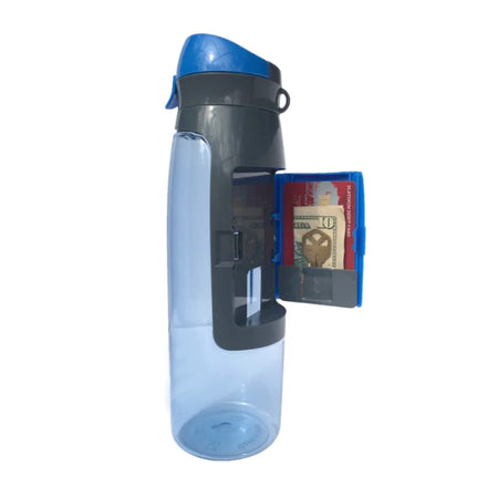 Big Capacity Key Wallet Water Bottles Gym Sports Water Bottle with Storage Holder Compartment for Outdoor Sports