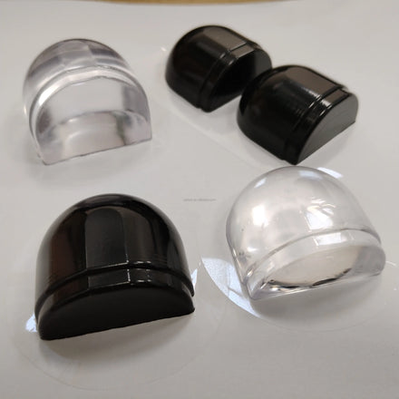 Adjustable Removable Clear Silicone Bumper Reusable Self-Adhesive Wall Protector Dust Stopper for Door Floor Washable Clear Wall