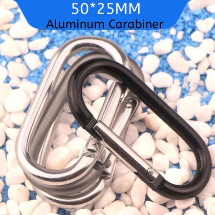 Metal Aluminum O Shape Runway Carabiner Keychain Clip