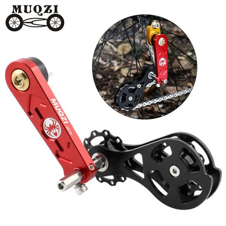 MUQZI Bike Chain Tensioner Rear Derailleur Double Pulley Chain Guide MTB 1 Speed Single Speed Chain Tensioner Kit