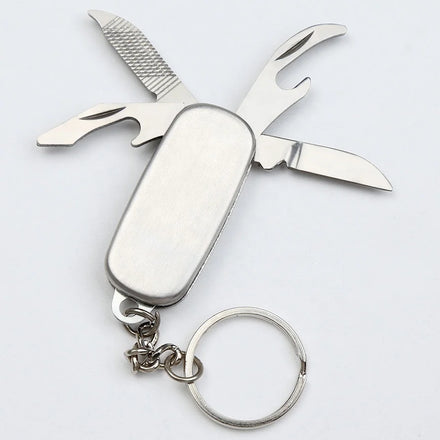 Manufacturer Wholesale Custom Logo Cheap Sublimation Metal Stainless Steel Multifunction Keychain Beer Bottle Opener