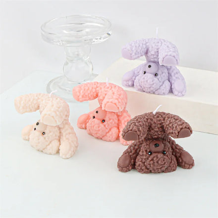 T87 Hot Selling Custom Cartoon Inverted Teddy Bear Cute Soy Wax Scented Candles Souvenir Shooting Props