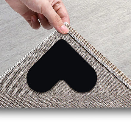 12 PCS Rug Gripper Washable Non-Slip Rug Pads Rug Tape Stickers Gripper for Hardwood Floors and Tile
