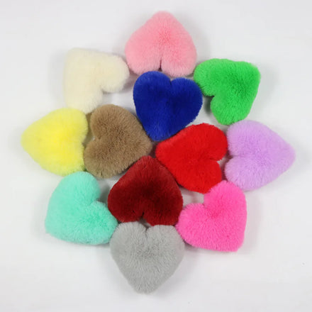 Wholesale Factory Keychain Pom Pom Puff Ball Keychain for Women and Girls Rabbit Fur Keychain