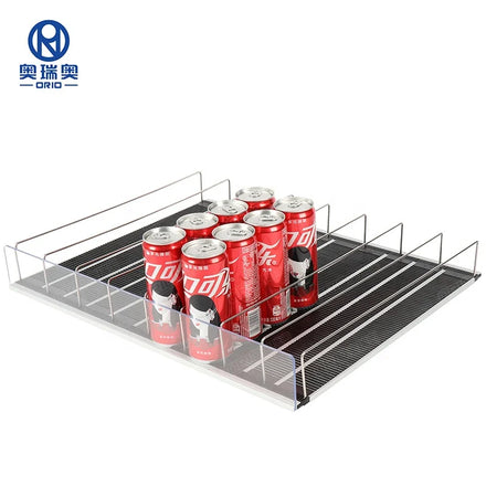 Customized Gravity Feed Roller Shelf System Drink Shelf Pusher Shelves