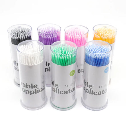 Micro Brushes Newly Micro Applicator for Eyelash Extension Customized Color Available Bottle Packaging Eyelash Makeup Brush